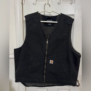 Carhartt Vest Relaxed Fit Washed Duck Sherpa-Lined Vest
"Black" Men's XL